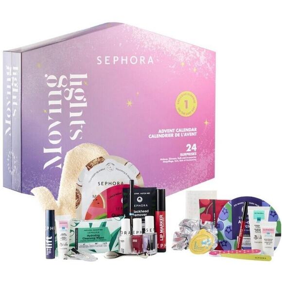 Sephora Collection 2024 Advent Calendar Moving Lights Christmas Gift Set 24 Days - Picture 2 of 7